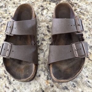 Birkenstock Arizona Birkibuc Women's Sandals - Mocha, US 7. 4219